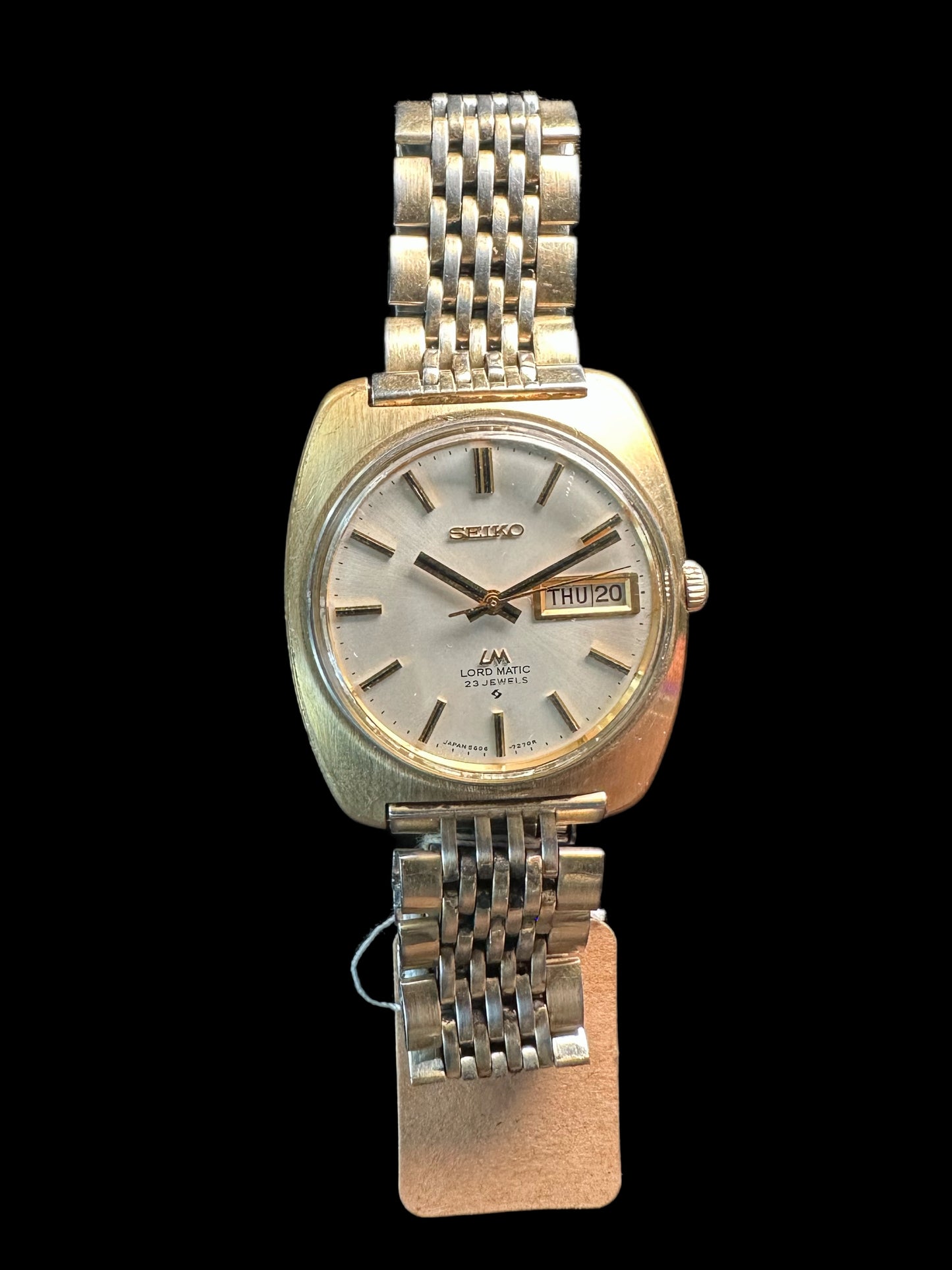 Seiko LordMatic vintage automatic watch on original bracelet