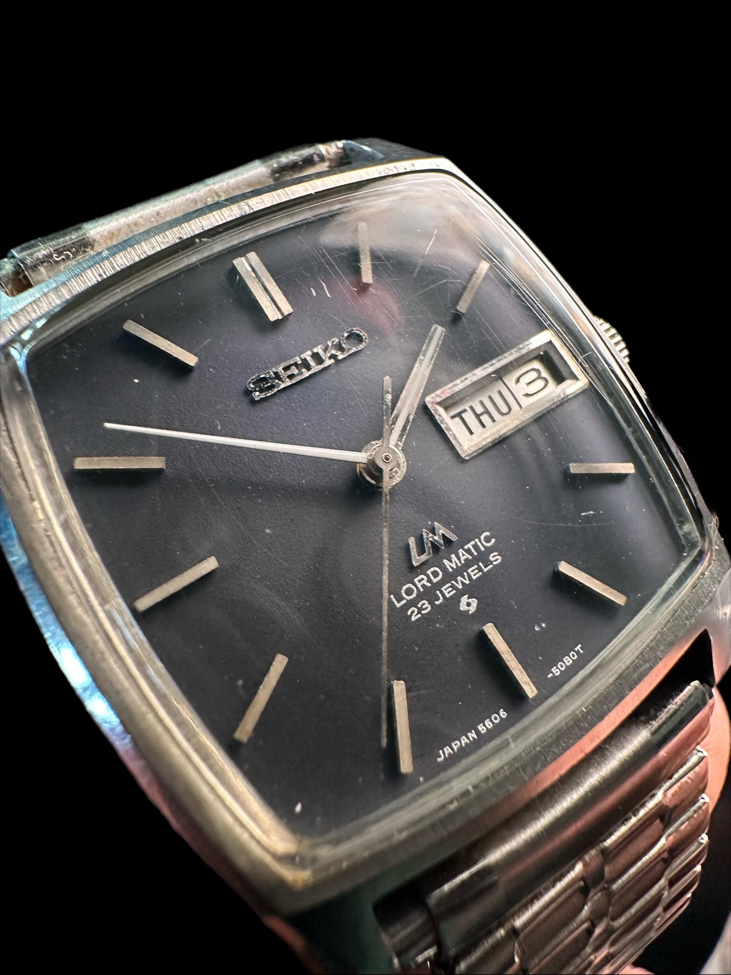 Seiko LordMatic tank vintage automatic watch